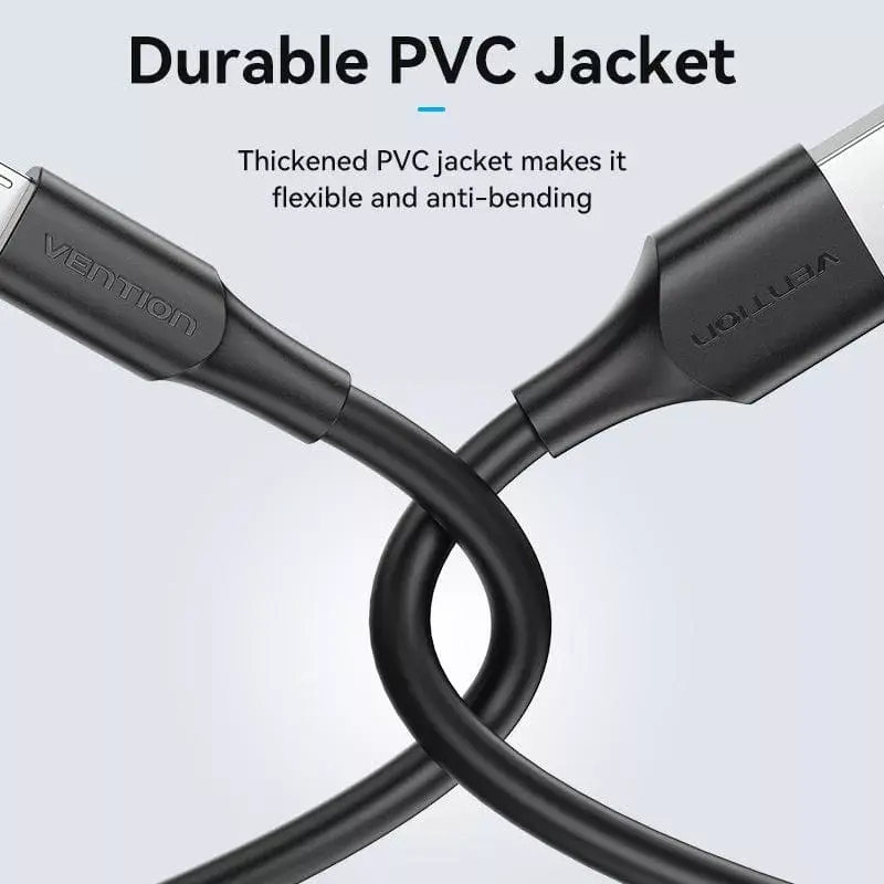 Cable Vention USB 2.0 conector macho A a conector macho Micro-B 2A 2M negro