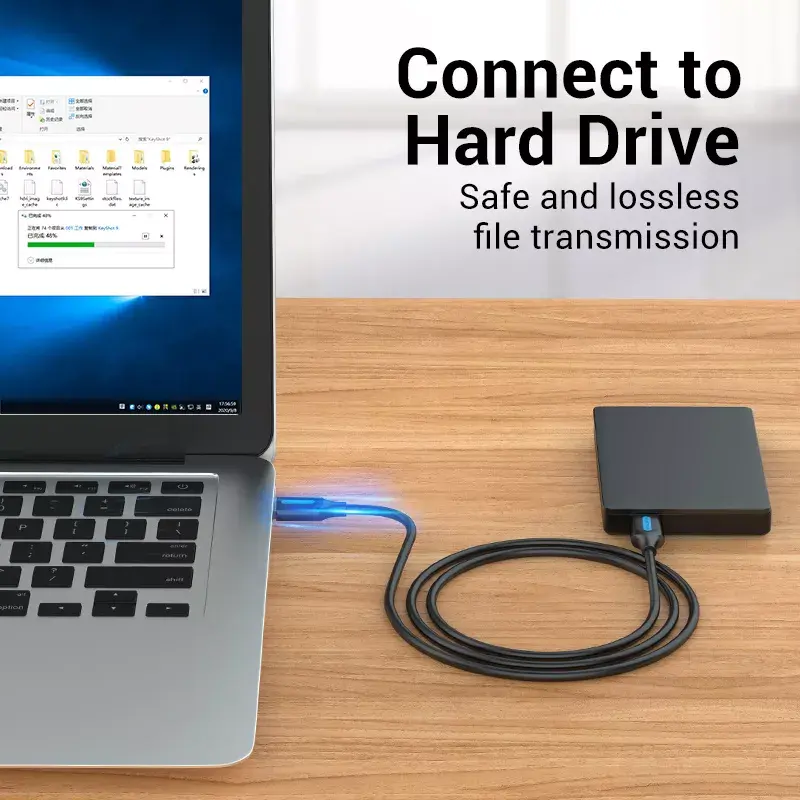 Vention CONBD cable USB 3.0, USB-A macho a USB-A macho, 0,5 m, PVC, negro