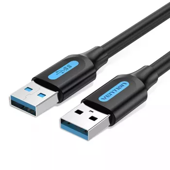 Cable USB-A a USB-A Vention CONBD 0,5 m, USB 3.2 Gen 1 (5 Gbit/s), negro