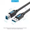 Vention COOBI cable de impresora USB 3.0, USB-A macho a USB-B macho, 3 m, 5 Gbps, negro