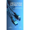 Vention COOBI cable de impresora USB 3.0, USB-A macho a USB-B macho, 3 m, 5 Gbps, negro