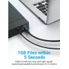 Vention COOBI cable de impresora USB 3.0, USB-A macho a USB-B macho, 3 m, 5 Gbps, negro