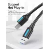 Vention COOBI cable de impresora USB 3.0, USB-A macho a USB-B macho, 3 m, 5 Gbps, negro