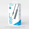 Vention CKOHB mini hub USB 3.0 4 en 1, 1x USB 3.0 + 3x USB 2.0, 5 Gbps, 0,15 m, aluminio, gris