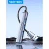 Vention CKOHB mini hub USB 3.0 4 en 1, 1x USB 3.0 + 3x USB 2.0, 5 Gbps, 0,15 m, aluminio, gris