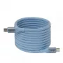 Club 3D CAC-3030 cable USB-C Magnetic-Coil, 240 W PD3.1, bidireccional, carga rápida, 2 m (6,56 ft), azul