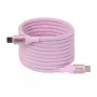 Cable CLUB3D USB-C Magnetic-Coil 240W rosa 2m USB 2.0