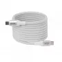 Cable USB-C Magnetic-Coil Club 3D CAC-3032 — blanco, diseño de bobina magnética para carga y transferencia de datos