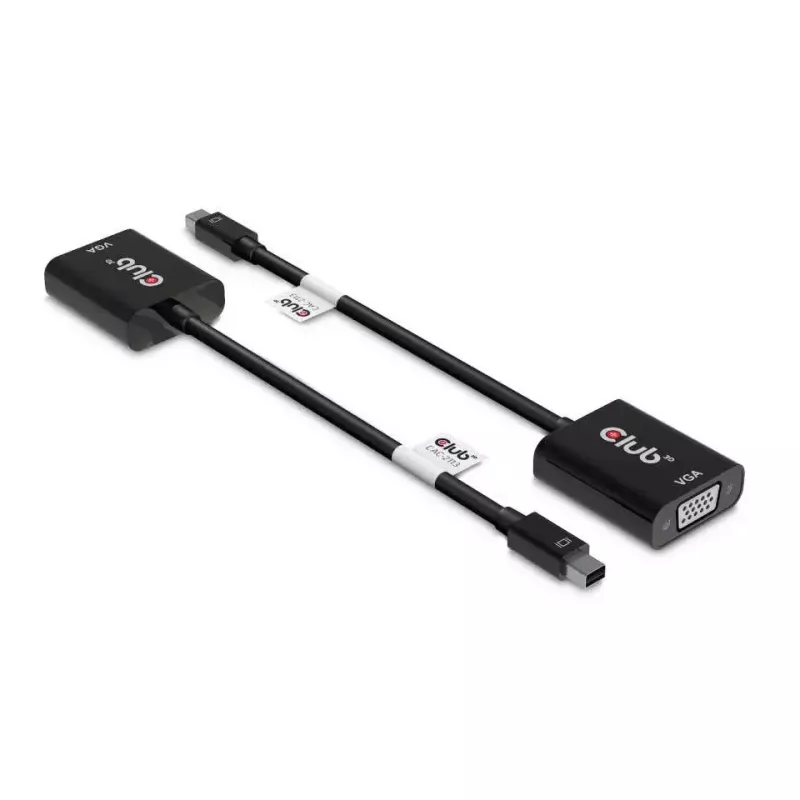 Adaptador activo CLUB3D MiniDisplayPort™ a VGA negro M/H