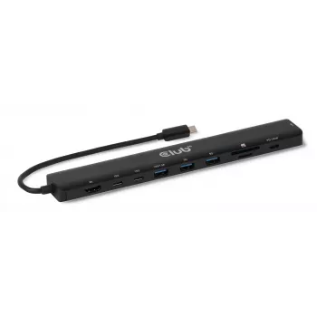 Dock portátil CLUB3D 10-1 USB Type-C® 10Gbps a HDMI™ 8K30Hz PD3.1 máx. 140 vatios