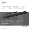 Dock portátil CLUB3D 10-1 USB Type-C® 10Gbps a HDMI™ 8K30Hz PD3.1 máx. 140 vatios