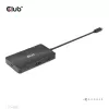 HUB CLUB3D USB Gen2 Type-C a Dual DisplayPort 4k60Hz 7-en-1