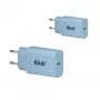 Cargador USB-C CLUB3D pack de 2 30 vatios blanco, interior, AC, azul