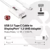 Adaptador CLUB3D cable USB 3.1 tipo C a DisplayPort 1.2 UHD