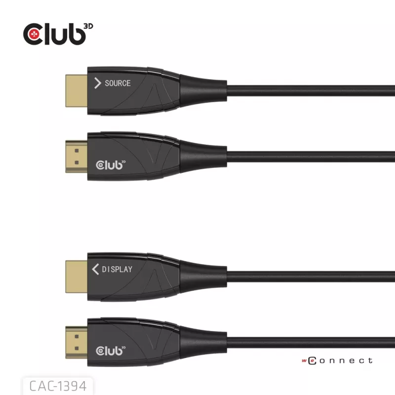 Cable AOC CLUB3D CAC-1394 Ultra High Speed 4K120Hz/8K60Hz unidireccional M/M 100m