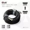 Cable AOC híbrido CLUB3D HDMI™ 8K60Hz/4K120Hz 30m / 98,42 ft, 30 m, HDMI tipo A (estándar), HDMI tipo A (estándar), 48 Gbit/s, negro