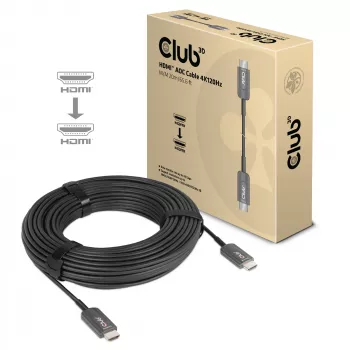 Cable AOC certificado CLUB3D Ultra High Speed HDMI™ 4K120Hz/8K60Hz unidireccional macho/macho 20m/65,6ft