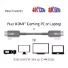 Cable AOC certificado CLUB3D Ultra High Speed HDMI™ 4K120Hz/8K60Hz unidireccional M/M 15m