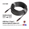 Cable de fibra óptica activa CLUB3D USB Gen 2 Type C A/V unidireccional M/M 20 m