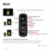 Cargador de viaje CLUB3D 100W tecnología GaN, cuatro puertos USB Type-A(2x) y -C(2x), compatibilidad con Power Delivery(PD) 3.0