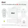 Cargador de viaje CLUB3D 100W tecnología GaN, cuatro puertos USB Type-A(2x) y -C(2x), compatibilidad con Power Delivery(PD) 3.0