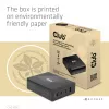 Cargador de viaje CLUB3D 132W tecnología GaN, cuatro puertos USB Type-A y -C, compatibilidad con Power Delivery (PD) 3.0