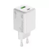 Cargador de interior USB-C 45W AC MediaRange MRMA113-2 para smartphone y tablet, blanco, entrada 100–240 V