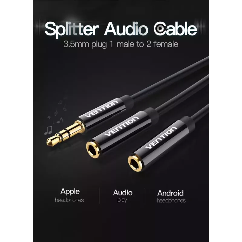 Vention BBSBY cable divisor de audio de 0,3 m
