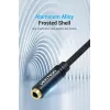 Cable adaptador de audio Vention 2×3,5 mm macho a conector hembra de 3,5 mm de 4 polos, 0,3 m, negro