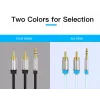 Cable de audio Vention 3,5 mm TRRS (macho) a 2×RCA (macho), 2 m, negro