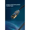 Cable de red Vention Cat.8 SFTP 0,5 m negro RJ-45 con recubrimiento de oro
