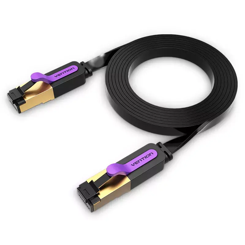 Cable de red Vention plano Cat.7 latiguillo 3M negro