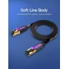Cable de red Vention plano Cat.7 latiguillo 3M negro