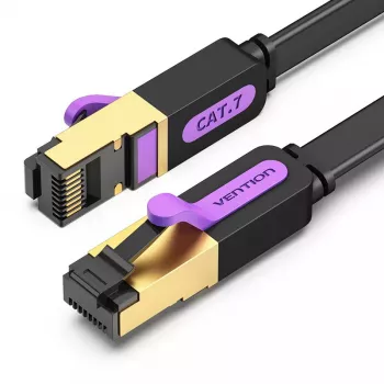 Cable de red Vention plano Cat.7 latiguillo 3M negro