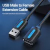 Vention USB 2.0 A macho a A hembra cable de extensión 3M negro PVC tipo