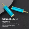 Adaptador de audio Vention de jack de 3,5 mm macho a jack de 6,5 mm hembra, azul, acabado metálico