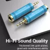 Adaptador de audio Vention de jack de 3,5 mm macho a jack de 6,5 mm hembra, azul, acabado metálico