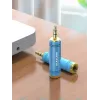 Adaptador de audio Vention de jack de 3,5 mm macho a jack de 6,5 mm hembra, azul, acabado metálico