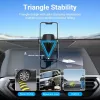 Vention KCOB0 soporte de coche para teléfono con sujeción automática y ventosa, tipo cuadrado, negro
