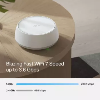 Sistema Wi-Fi Mesh TP-Link DECO BE22 (1-PACK) banda dual (2,4 GHz / 5 GHz) Wi-Fi 7 (802.11be) blanco 2 internas