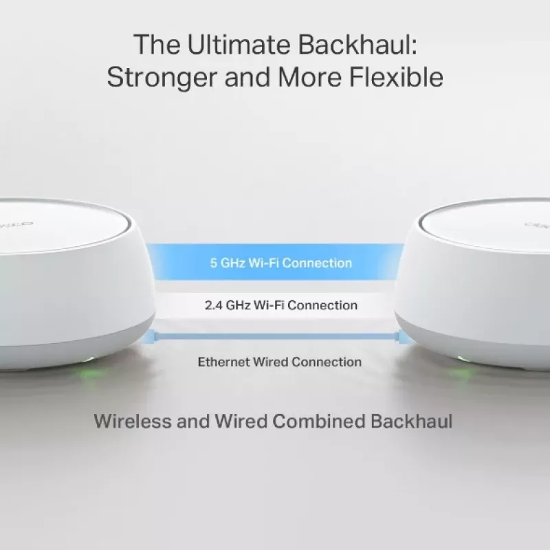 Sistema Wi-Fi Mesh TP-Link DECO BE22 (1-PACK) banda dual (2,4 GHz / 5 GHz) Wi-Fi 7 (802.11be) blanco 2 internas