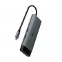 Hub USB Type-C TP-Link UH7021C — HDMI, USB 3.2 Gen1, USB 2.0, SD/microSD, 5000 Mbit/s, aluminio negro