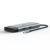 Hub USB Type-C TP-Link UH7021C — HDMI, USB 3.2 Gen1, USB 2.0, SD/microSD, 5000 Mbit/s, aluminio negro