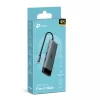 Hub USB Type-C TP-Link UH7021C — HDMI, USB 3.2 Gen1, USB 2.0, SD/microSD, 5000 Mbit/s, aluminio negro