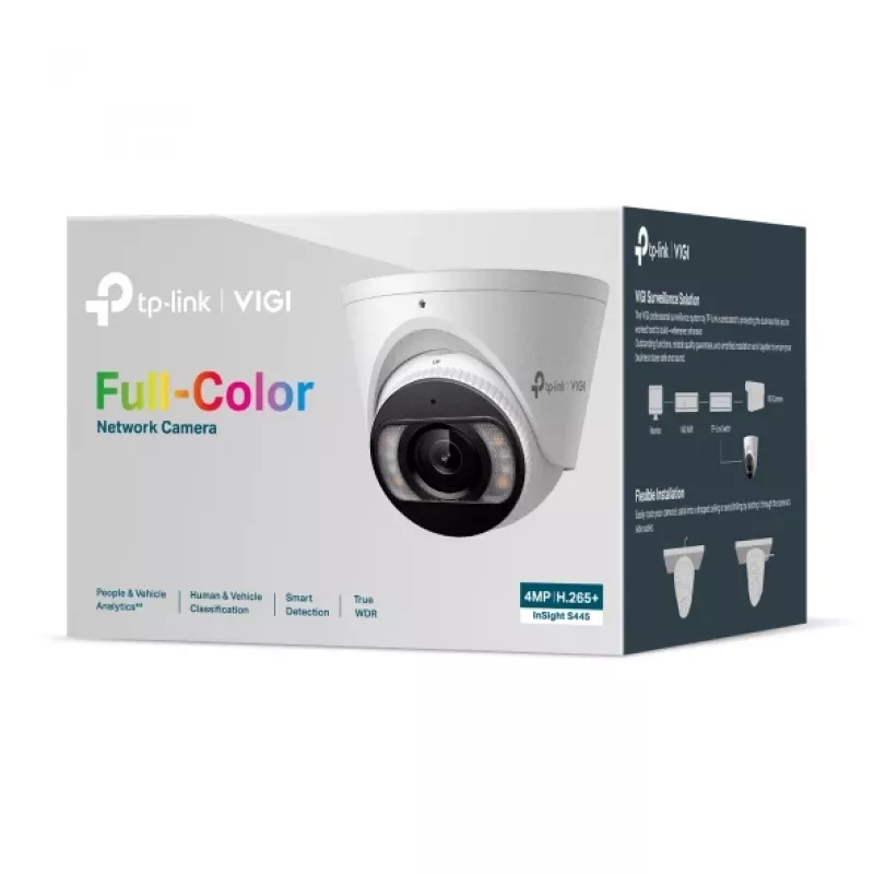 Cámara de vigilancia IP TP-Link InSight S445 tipo turret para interior y exterior 2688 x 1520 píxeles techo/pared