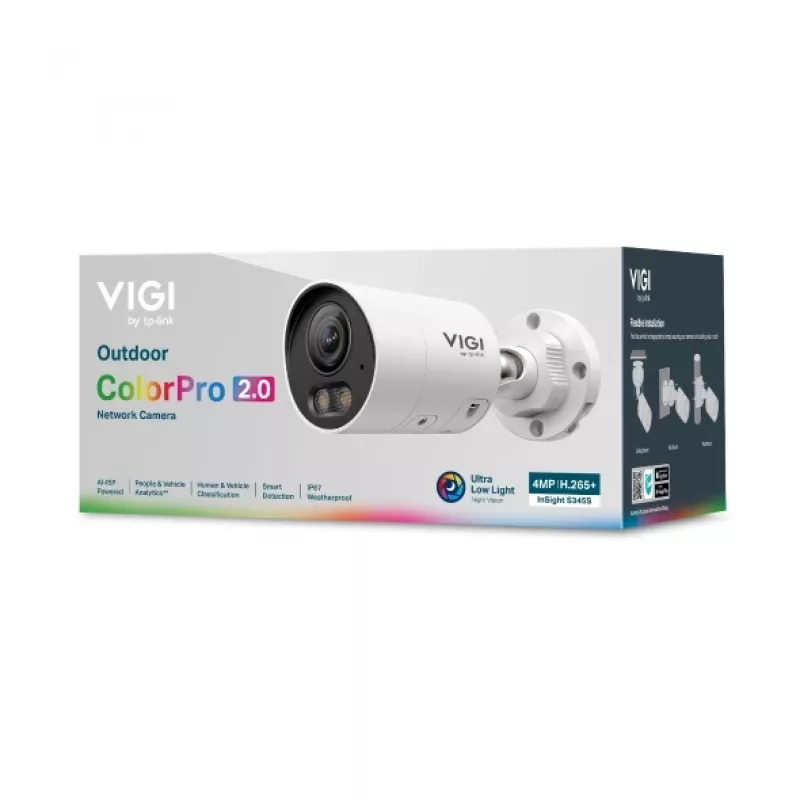 Cámara de vigilancia IP TP-Link InSight S345S tipo bala para exterior 2688 x 1520 píxeles techo/pared/post