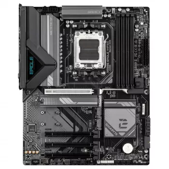 GIGABYTE B650E EAGLE WIFI6E placa base - CPUs AMD Ryzen serie 9000, VRM de 8+2+2 fases, hasta 8200MHz DDR5 (OC), 1xPCIe 5.0 + 2xPCIe 4.0 M.2, 2.5GbE LAN, WIFI 6E, USB 3.2 Gen 2