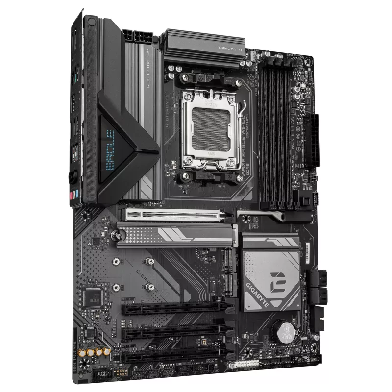 GIGABYTE B650E EAGLE WIFI6E placa base - CPUs AMD Ryzen serie 9000, VRM de 8+2+2 fases, hasta 8200MHz DDR5 (OC), 1xPCIe 5.0 + 2xPCIe 4.0 M.2, 2.5GbE LAN, WIFI 6E, USB 3.2 Gen 2