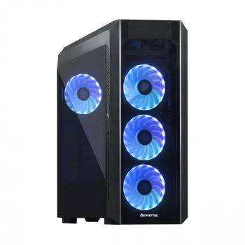 Caja de PC CHIEFTEC Scorpion 3 GL-03B-OP — torre ATX/Micro-ATX/Mini-ITX, cristal templado, 3 ventiladores frontales de 120 mm