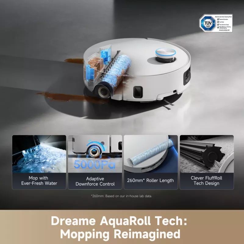 Robot aspirador Dreame Aqua10 Ultra Roller Complete blanco